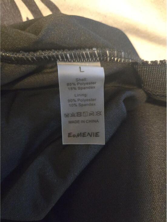 EOMENIE Black Ribbed High-Waisted Bikini Set Two-Piece Swimsuit NWT - Picture 2 of 4